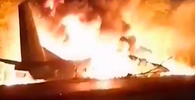 airforce crash in ukraine, 22 people dead