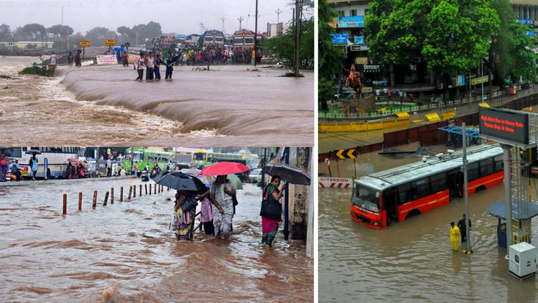 destruction due to heavy rains in karnataka