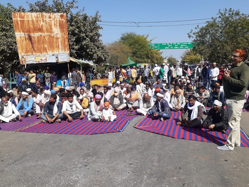 farmers protest mp