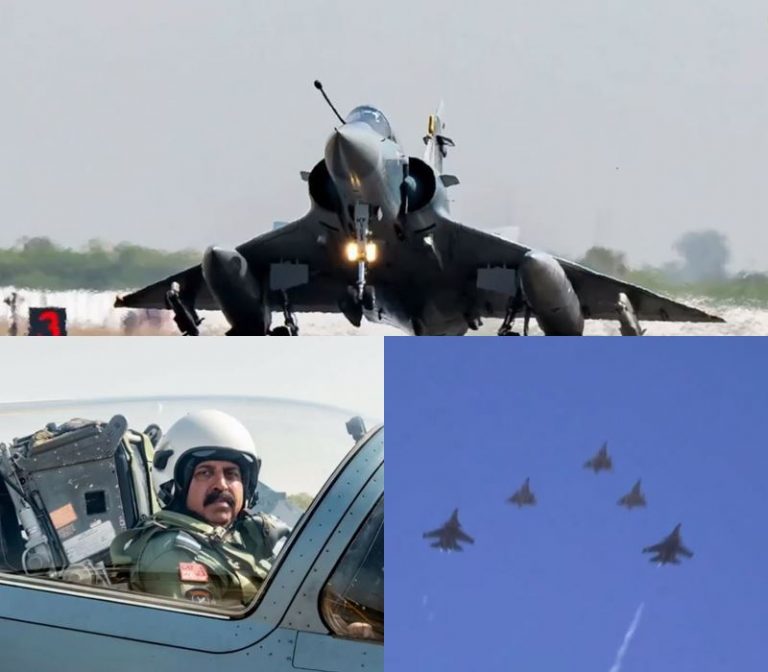 ग्वालियर से उड़े मिराज व सुखाेई ने 615 किमी दूर पाेकरण में बने बंकराें काे किया ध्वस्त