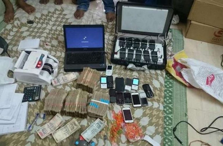 सट्टे के अड्डे पर पुलिस ने दी दबिश, नगदी सहित 9 को पकड़ा,सरगना समीर सहित करीबी फरार