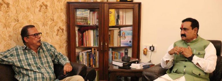 उपचुनाव से पहले फिर नरोत्तम मिश्रा और कांग्रेस नेता की बंद कमरे मे हुई चर्चा