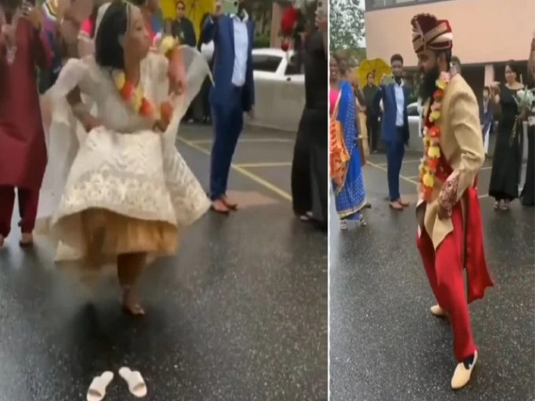 दूल्हा कर रहा था अकेले डांस,दुल्हन ने उतारी चप्पल फिर देखते रह गए लोग