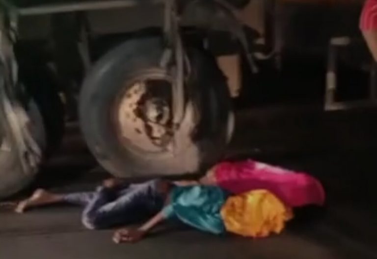 दर्दनाक सड़क हादसा, युवक-युवती की ट्रक के पिछले पहिए में दबने से हुई मौत