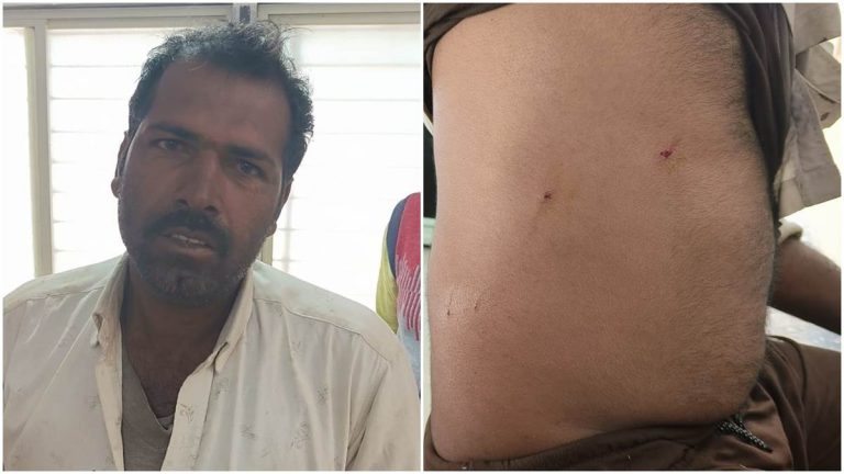 गेहूं के खेत पर काम कर रहे किसान पर तेंदुए ने किया हमला