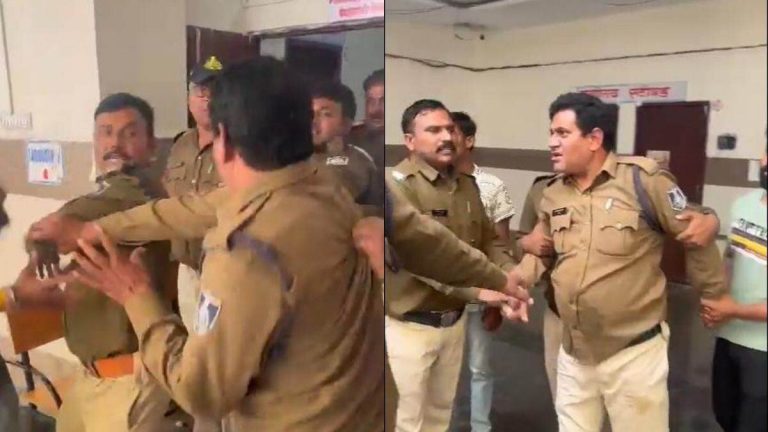 शराब में धुत आरक्षक ने थाना प्रभारी के साथ की मारपीट