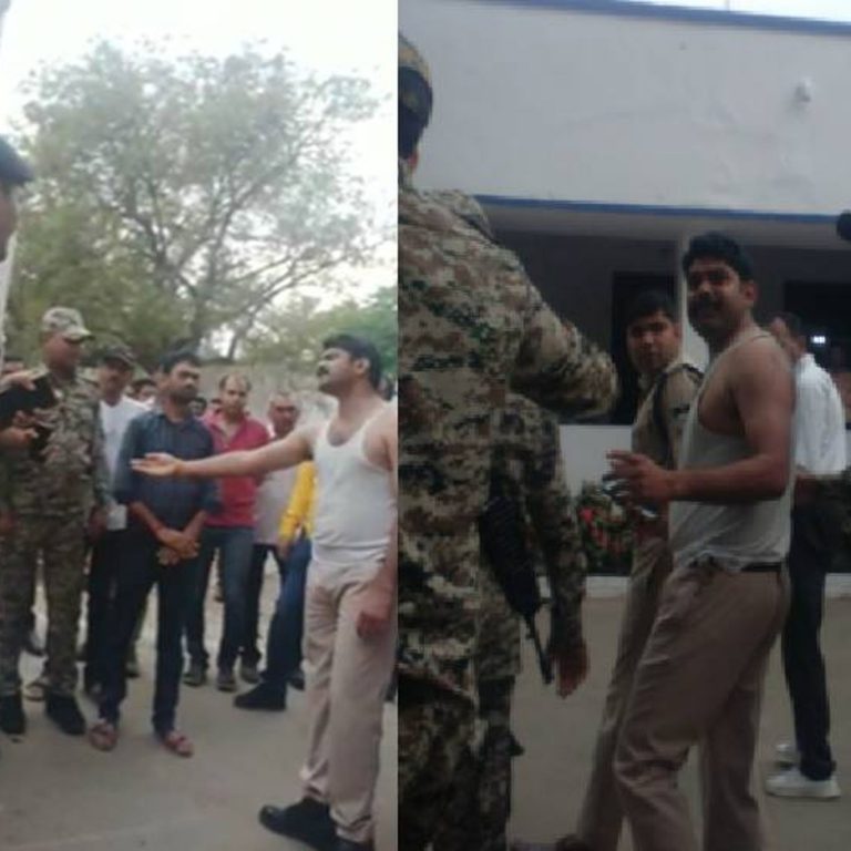 DSP के सामने जवान का हाईवोल्टेज ड्रामा, जवान ने फड़ी वर्दी