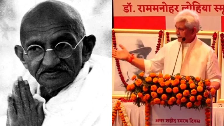 जम्मू-कश्मीर के उपराज्यपाल ने गांधी जी को लेकर कह डाली ऐसी बात