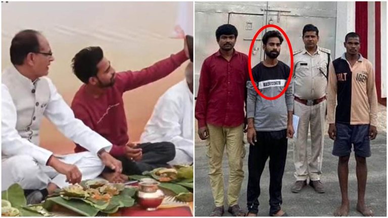 सीएम के बगल में बैठकर किया भोजन, युवक निकला लकड़ी चोर