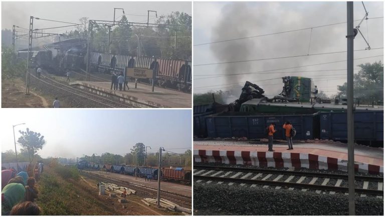 रेलवे स्टेशन में दो माल गाड़ियों के बीच भिड़ंत, लोको पायलट की मौत
