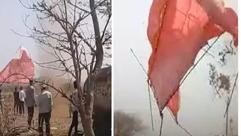 शादी समारोह के बीच आया बवंडर, उड़ा टेंट