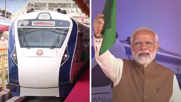 PM नरेंद्र मोदी ने पांच वंदे भारत ट्रेनों को दिखाई हरी झंडी