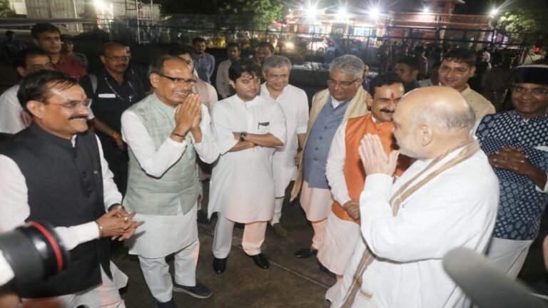 अमित शाह ने प्रदेश के दिग्गज नेताओं के साथ किया चुनावी मंथन, लिए ये फैसले