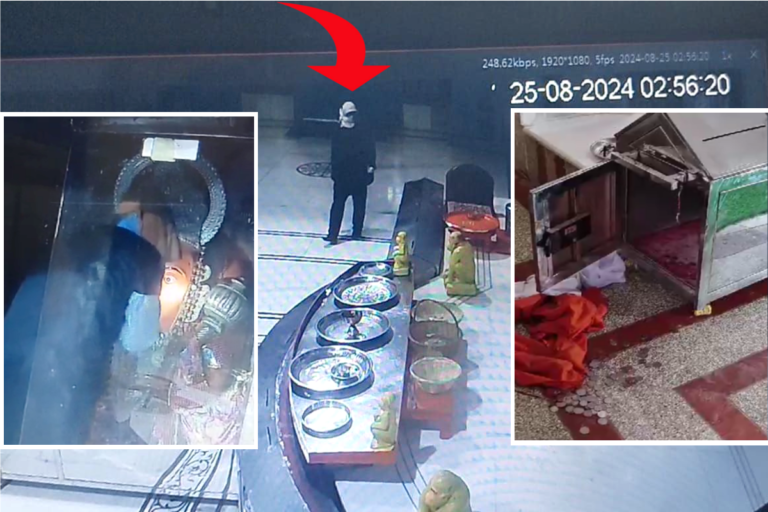 हनुमान जी के सामने हाथ जोड़े, गार्ड को बंधक बनाया और फिर कर ली बड़ी चोरी