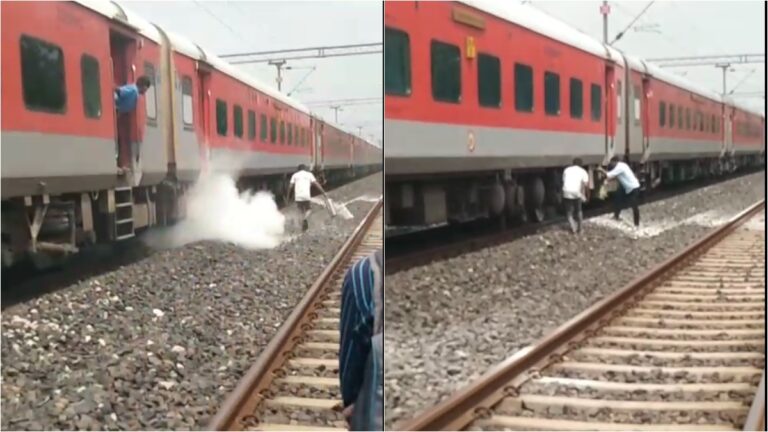 मालवा एक्सप्रेस के एसी कोच में चिंगारी और धुआं निकलने से हड़कंप, बड़ा हादसा टला