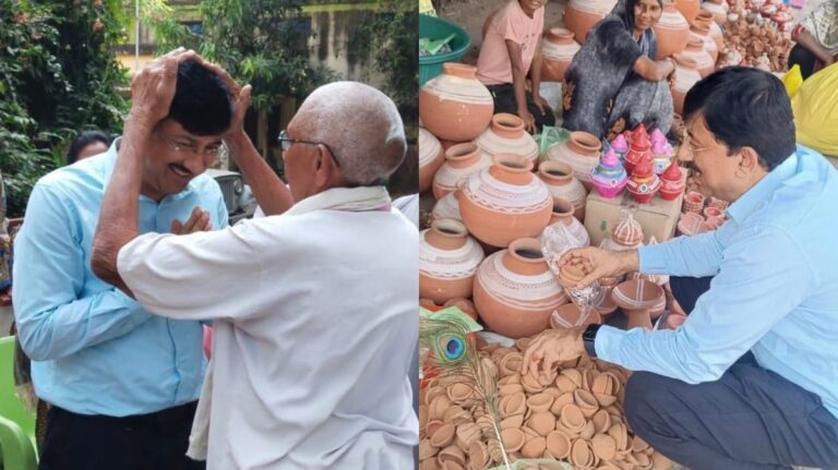 कलेक्टर किशोर कन्याल की दिवाली मुहिम, मिट्टी के दीपों की अपील और वृद्धजनों को आशीर्वाद!