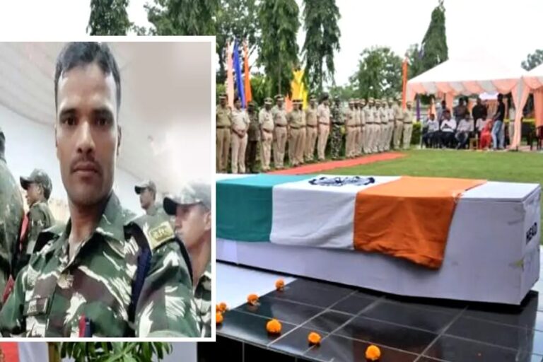 एमपी के CRPF जवान की हरियाणा में चुनाव ड्यूटी के दौरान मौत, तिरंगे में लिपटा पार्थिव शरीर गांव पहुंचा