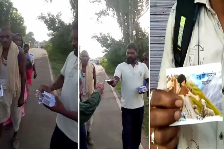 देवी दर्शन के लिए जा रहे भक्तों को बांटी ईसाई धर्म की पुस्तकें, वायरल वीडियो से बढ़ा विवाद