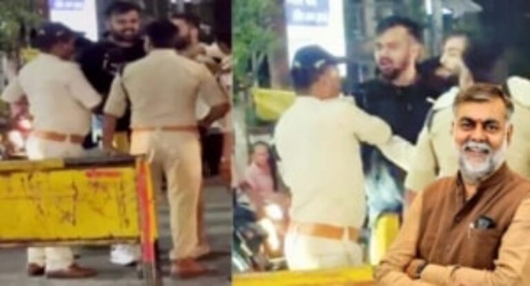मंत्री प्रहलाद पटेल के बेटे प्रबल पटेल की दबंगई का वीडियो वायरल, पुलिसकर्मियों से झूमाझटकी
