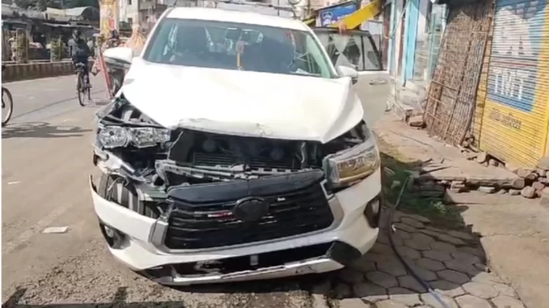 मंत्री विश्वास सारंग के काफिले का हुआ एक्सीडेंट