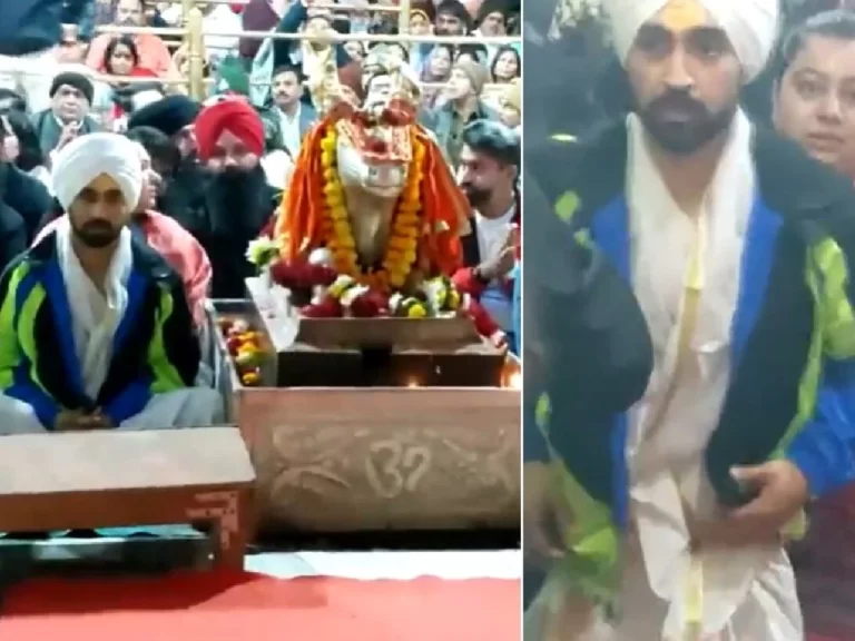महाकाल मंदिर पहुंचे दिलजीत दोसांझ, गर्भ गृह के बाहर बैठकर की पूजा-अर्चना
