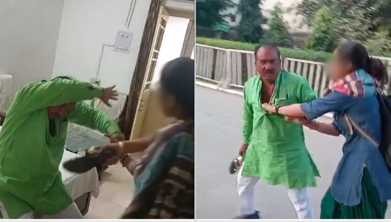 PWD सब-इंजीनियर की चप्पलों से पिटाई, संबंध बनाने की मांग का वीडियो वायरल