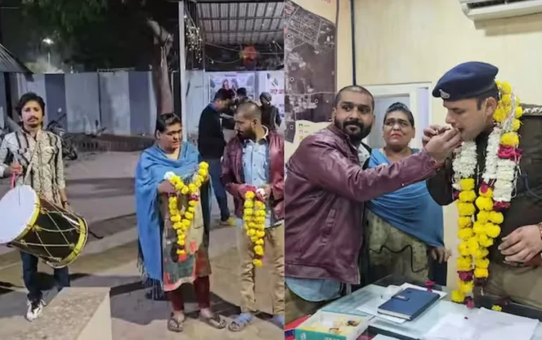 ढोल-नगाड़ों के साथ थाने पहुंची महिला, मामला जानकार हो जायेगे हैरान