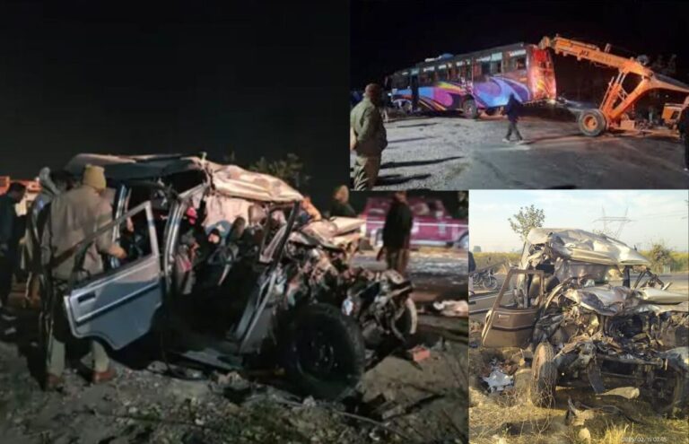 श्रद्धालुओं से भरी बोलेरो और बस में भीषण टक्कर, 10 की मौत, 19 घायल