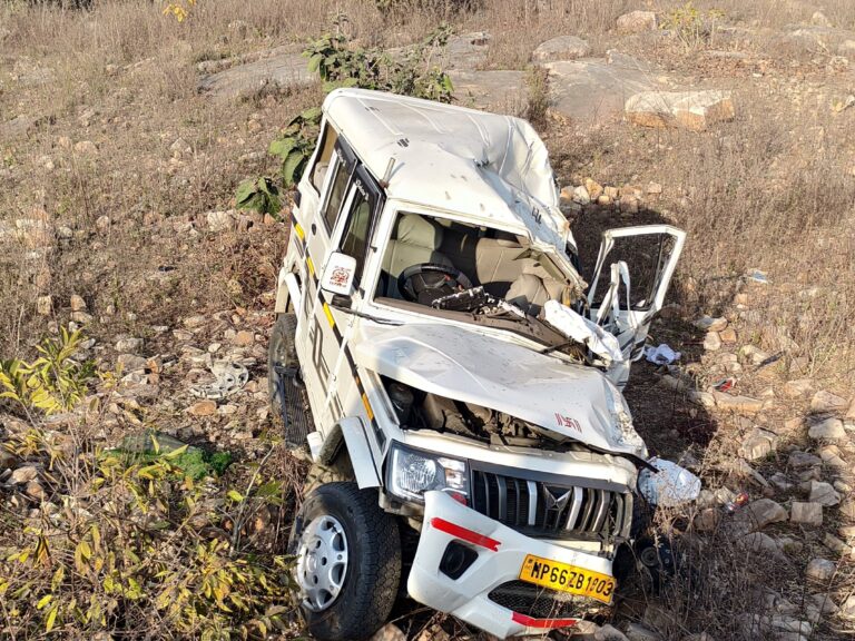 खाई में गिरी बोलेरो, महाकुंभ जा रहे 4 श्रद्धालुओं की मौत, 4 घायल