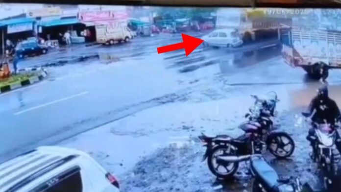 MP Accident: सड़क पर मौत की रफ्तार! ट्रक ने 500 मीटर तक घसीटी कार, CCTV में कैद खौफनाक मंजर