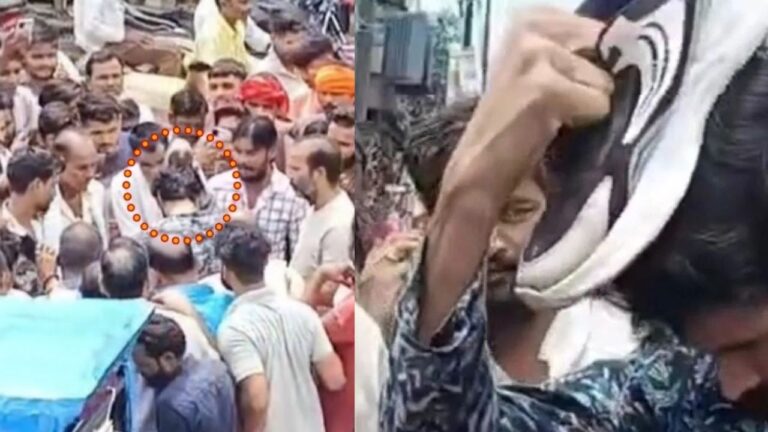 MP News: शिवपुरी में सरेआम तालिबानी सज़ा का वीडियो वायरल! भाजपा नेताओं की मौजूदगी में युवक को जूता सिर पर रखकर मांगी माफ़ी