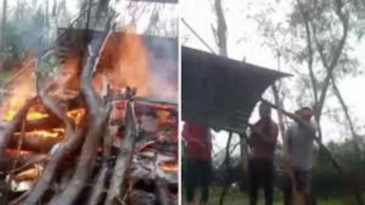 Ashoknagar में मानवता शर्मसार, उद्घाटन न होने पर युवक का अंतिम संस्कार बारिश में खुले में करना पड़ा