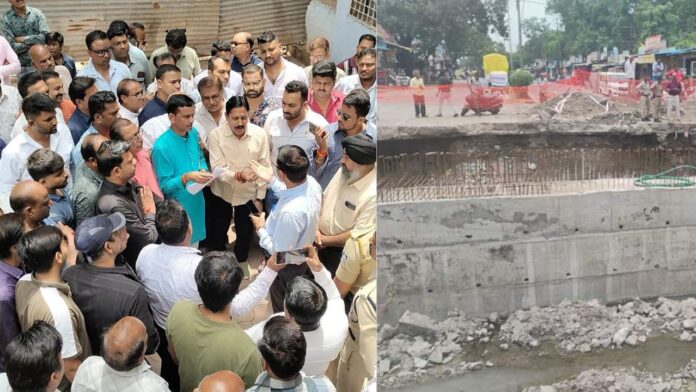 मालवा मिल-पाटनीपुरा ब्रिज हादसे के बाद व्यापारियों में आक्रोश! अधूरे पुल निर्माण से टूटे व्यापारियों के सपने, सड़क बंदी ने बढ़ाई मुश्किलें