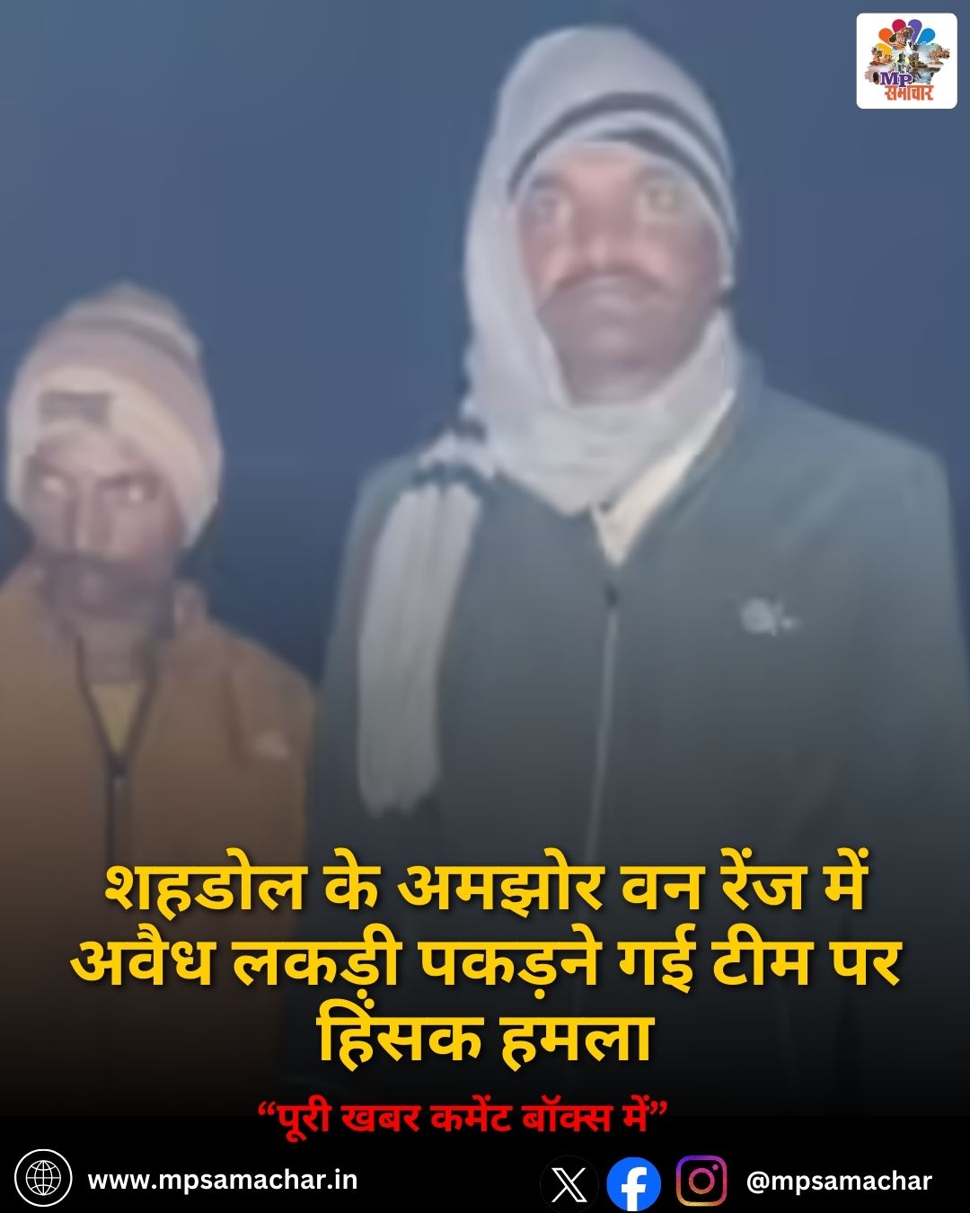 MP News: शहडोल के अमझोर वन रेंज में अवैध लकड़ी पकड़ने गई टीम पर हिंसक हमला