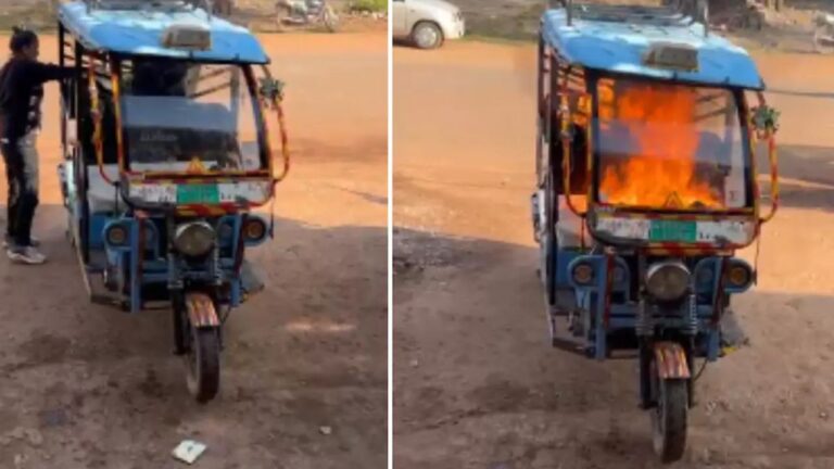 MP News: ग्वालियर बायपास पर महिला का गुस्सा फूटा, बीच सड़क पर जलाई अपनी ई-रिक्शा