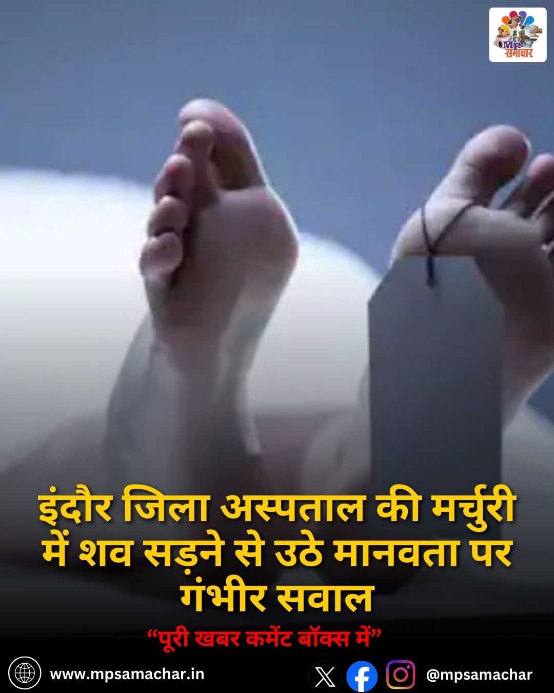 MP News: इंदौर जिला अस्पताल की मर्चुरी में शव सड़ने से उठे मानवता पर गंभीर सवाल