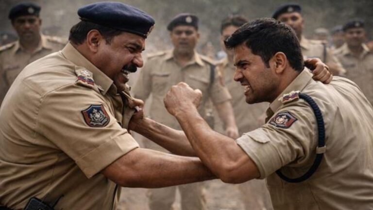 MP News: थाने के मैदान में पुलिसकर्मी आपस में गुत्थम-गुत्था, लोगों की भीड़ जमा