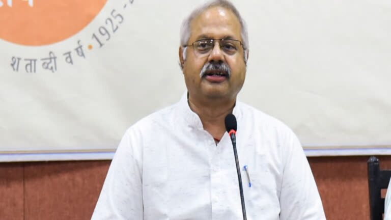 MP News; इंदौर में आंबेकर का बड़ा बयान जनसंख्या असंतुलन से हुआ भारत का विभाजन