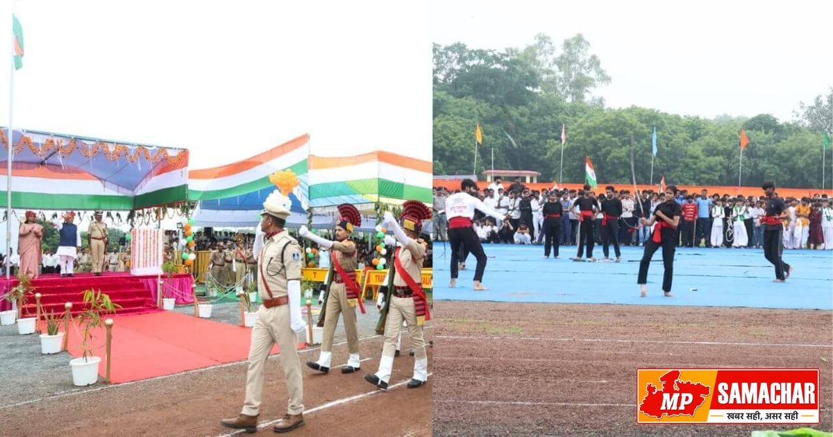 ग्वालियर में 80वें स्वतंत्रता दिवस की धूम: कलारियपट्टू के रोमांच ने जीता सबका दिल