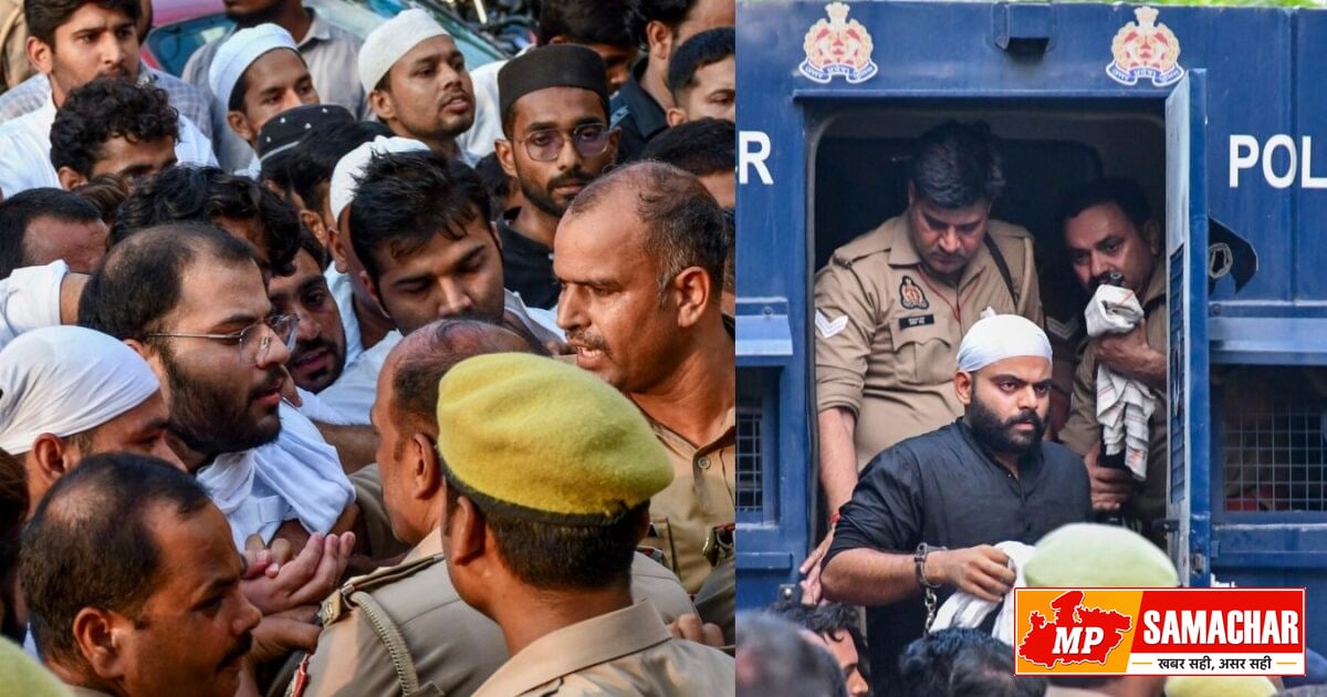 अतीक के सबसे छोटे बेटे आबान को नम आंखों से विदाई, जेल से भाई, गुपचुप पहुंची मां
