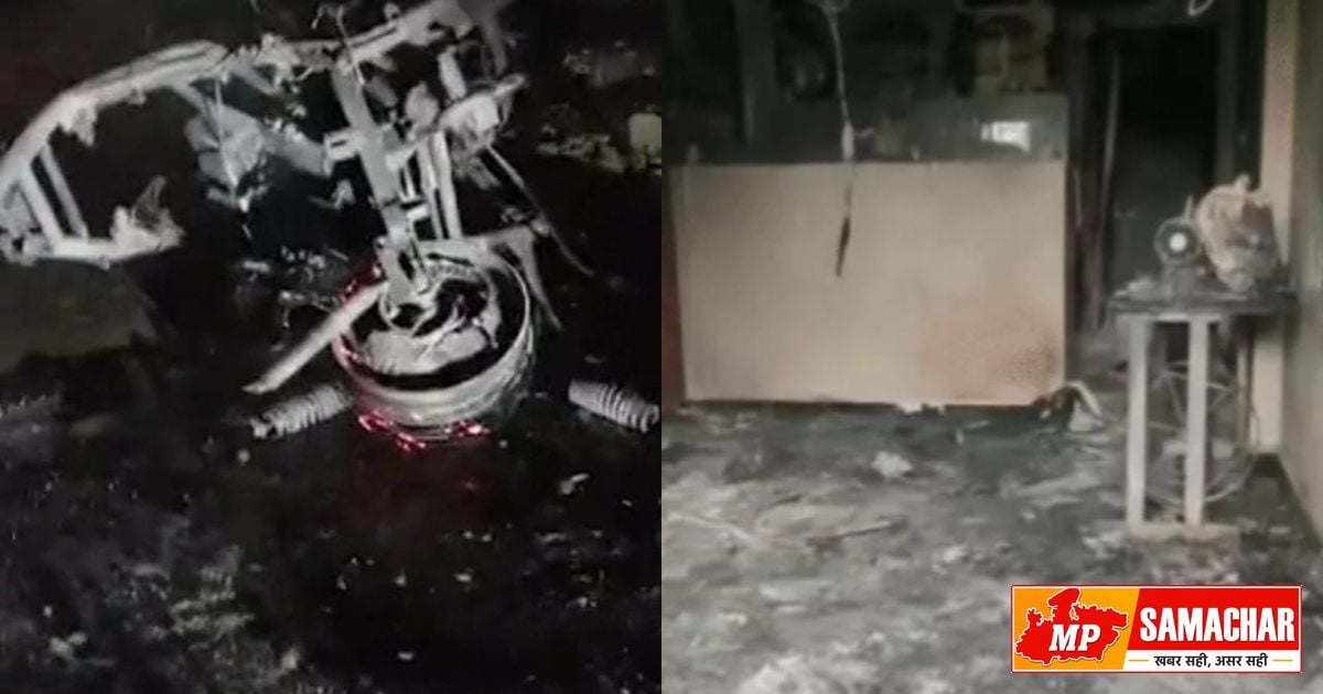 रतलाम: घर में खड़ी ई-स्कूटी में जोरदार धमाका, मां-बेटी गंभीर रूप से झुलसीं