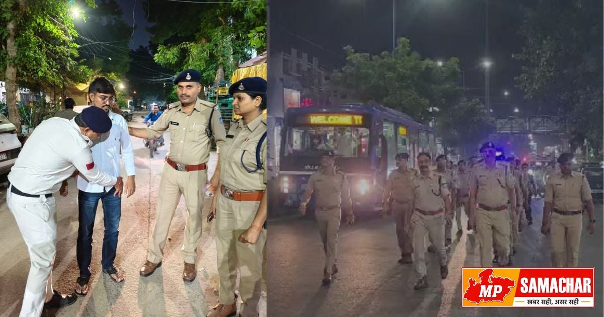 इंदौर पुलिस का बड़ा एक्शन: एक ही रात में 1200 से ज्यादा संदिग्धों की धरपकड़