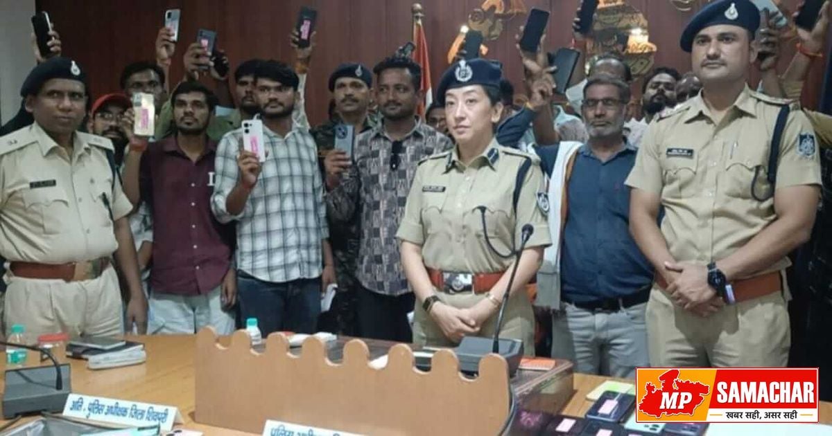 शिवपुरी पुलिस की बड़ी कामयाबी: 150 लोगों को वापस मिले उनके खोए हुए मोबाइल