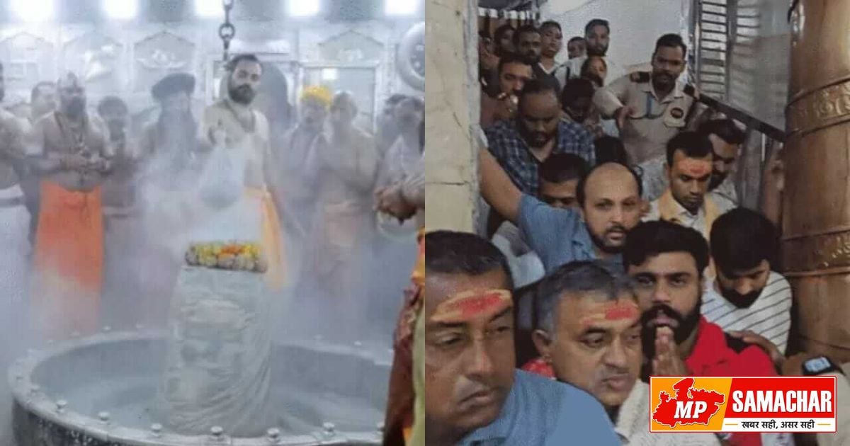 सावन के दूसरे सोमवार पर महाकाल में उमड़ी भक्तों की भीड़, शाम को निकलेगी शाही सवारी