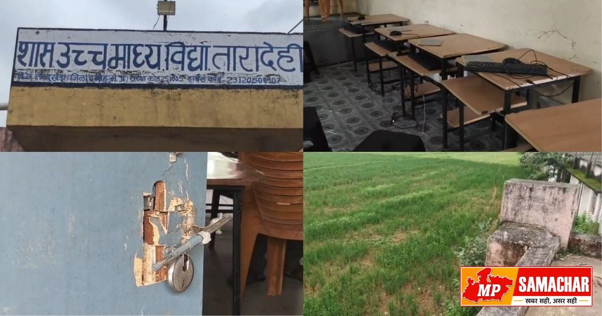 दमोह: स्कूल की छत से उतरे चोर, कंप्यूटर लैब का कीमती सामान ले उड़े