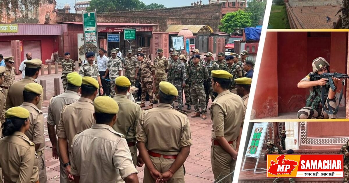 स्वतंत्रता दिवस से पहले ताजमहल में सुरक्षा अभ्यास, यूपी पुलिस और CISF ने परखी मुस्तैदी