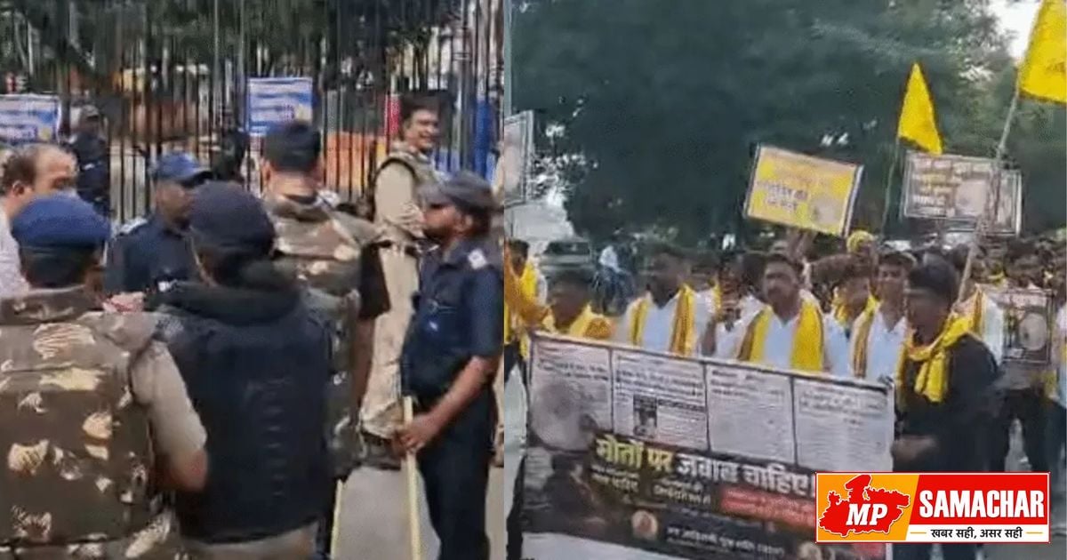 इंदौर: MY अस्पताल चूहाकांड की बरसी पर जयस का प्रदर्शन, स्वास्थ्य व्यवस्था की विफलता पर उठाए सवाल