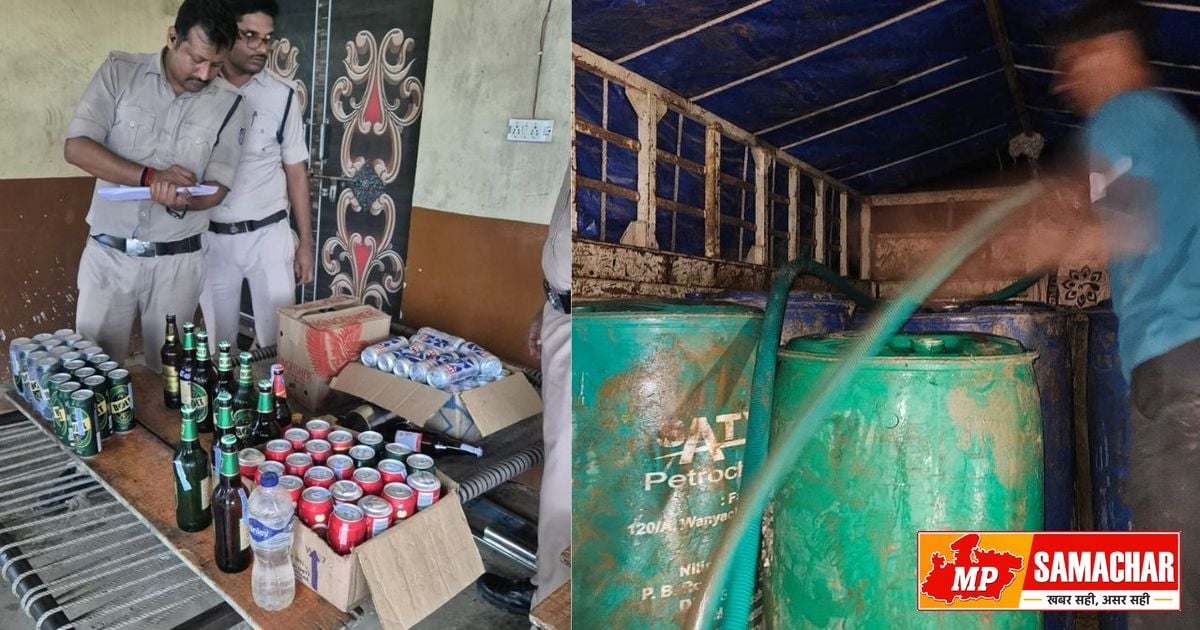 ग्वालियर में ढाबे की आड़ में चल रहा था जहरीला खेल, नकली पेट्रोल और शराब की फैक्ट्री का भंडाफोड़