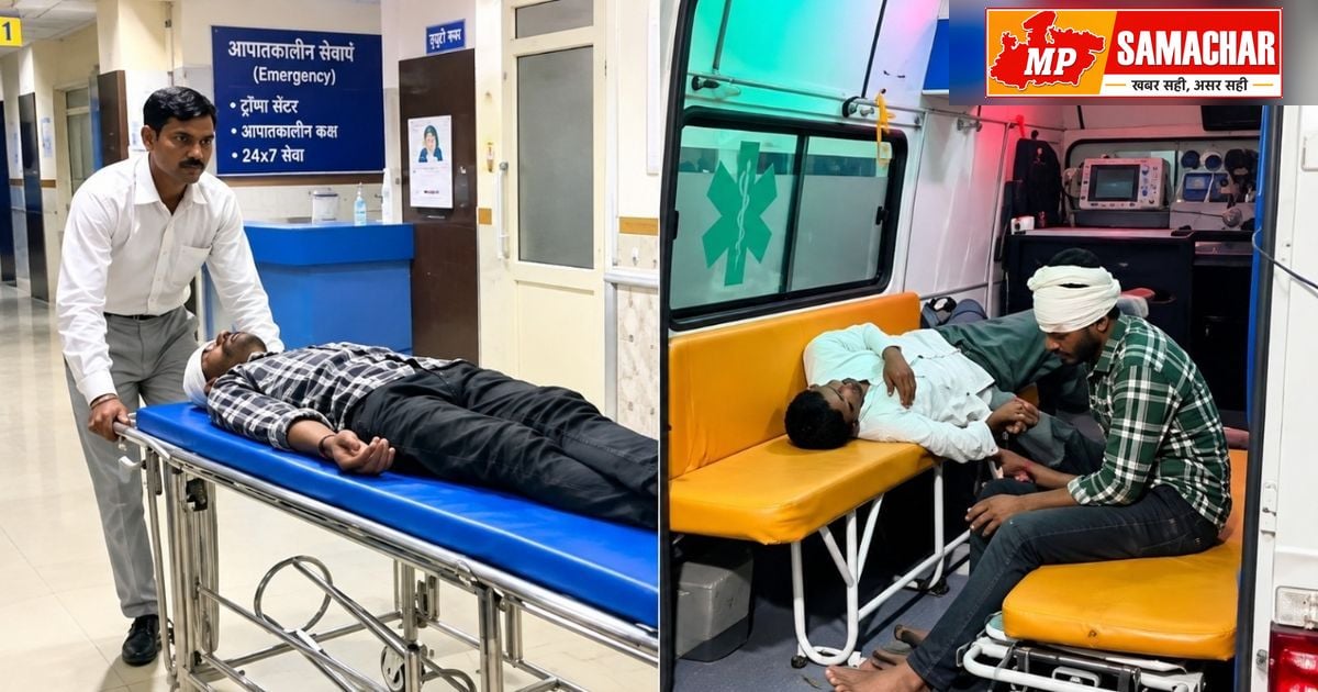 रामदेवरा दर्शन को निकले बाइक सवारों की कार से टक्कर, दो गंभीर रूप से घायल